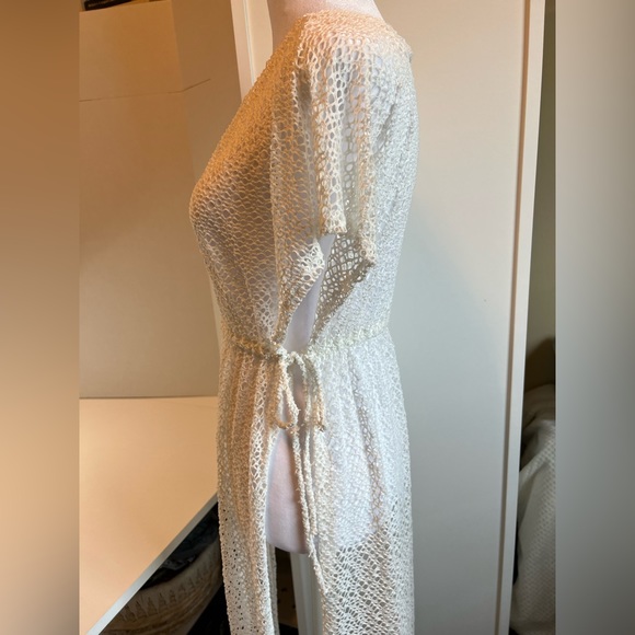 PPLA Netted Ivory Cover-up, Maxi, Size Small - Picture 6 of 6